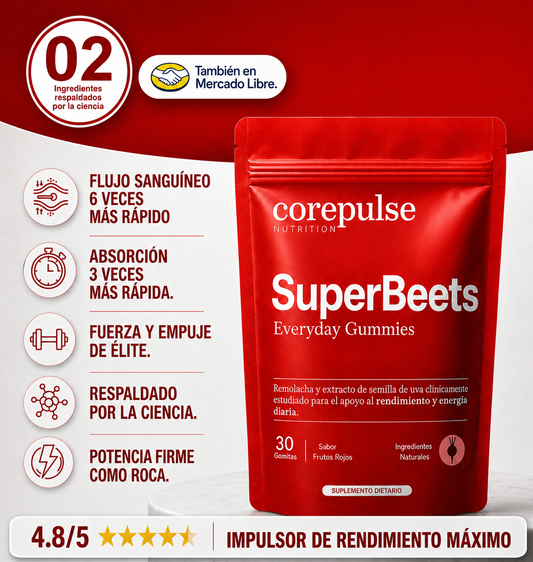 SuperBeets Gummies | El secreto para rendir más, naturalmente.
